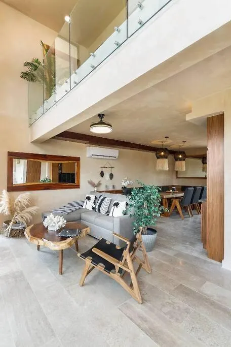 Lägenhet Luxury Beachfront Penthouse With Private Pool Tulum